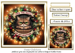grumpy christmas cat
