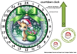advent calendar dino giraffe bauble