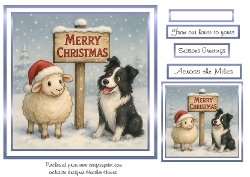 the christmas sign sheep 2