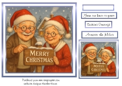 the christmas sign old couple