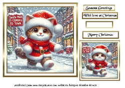 christmas santa paws cat1