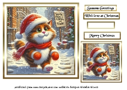  christmas santa paws cat 2