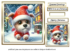  christmas santa paws dog 2