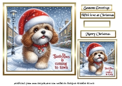 cockapoo santa paws
