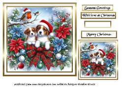 pups 2 at christmas