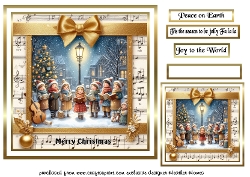 carol singers under the lamps