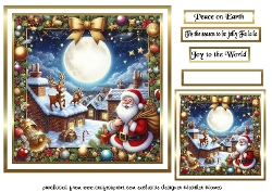 santa on the rooftops
