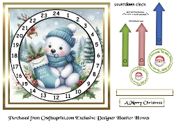 advent calendar clock  22 babys first advent boy