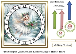 advent calendar clock 23 christmas fairy 1