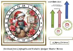 advent calendar clock 32 boy bear