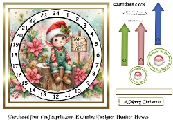 advent calendar clock 35 elf