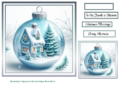 silver christmas bauble