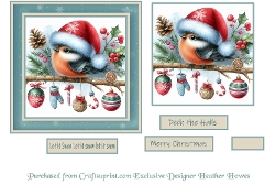 some christmas extras cute robin