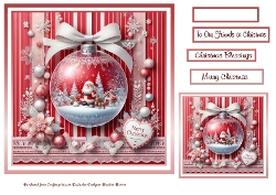 red santa bauble