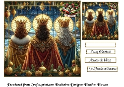 stainglass christmas kings 1