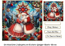 stainglass christmas santa 2