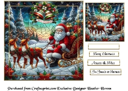 stainglass christmas santa3