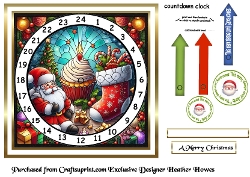 animal advent card 11 santa boot