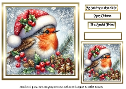 festive birds 10 another  robin
