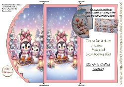 christmas trifold kit penguins