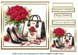 New handbags and roses