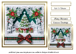 seasonal mix Papercutting christmas tree