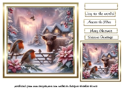 seasonal mix robins and highland coo