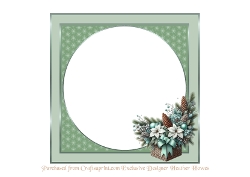 christmas green insert