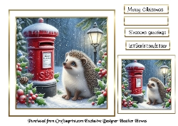 christmas hedgehog