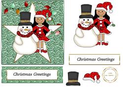 Snowman Glitter Christmas