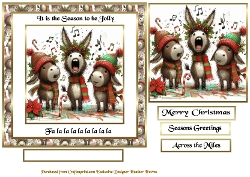 tis the season to be jolly singing donkeys