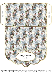 xmas money wallet donkey snow fun