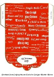 money wallet 2 red christmas words