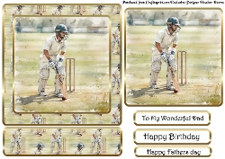 cup1409447_107 - Male sports easel 3 cricket