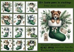20+ santa paws in stockings