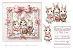 bunnies and hearts
