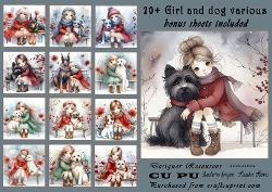girl and a dog 20+
