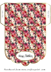 flowers and wine money wallet