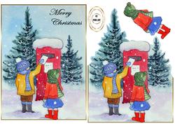 Children Mailing Santa