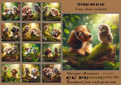 20+ dogs and baby owls