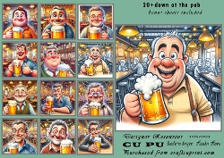 20+ men down at the pub
