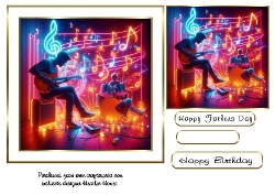 neon lights guitar