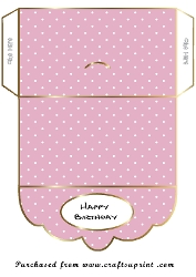 birthday wallet pink