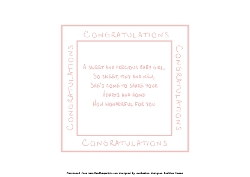 baby girl envelope insert 2 verse