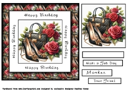 happy birthday shoes black