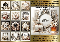 40+bonus sheets Bumper art Deco kit