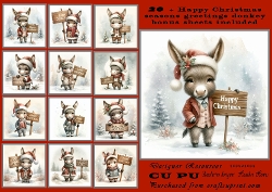 20+ Cute christmas donkeys