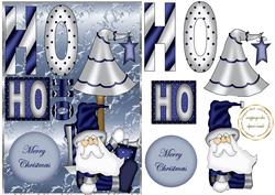 Metallic Blue Christmas