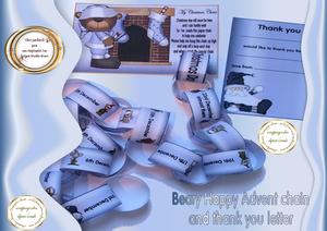 Beary Happy Advent Calender Chain