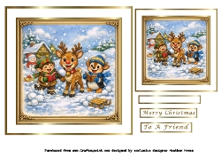 friends in the snow